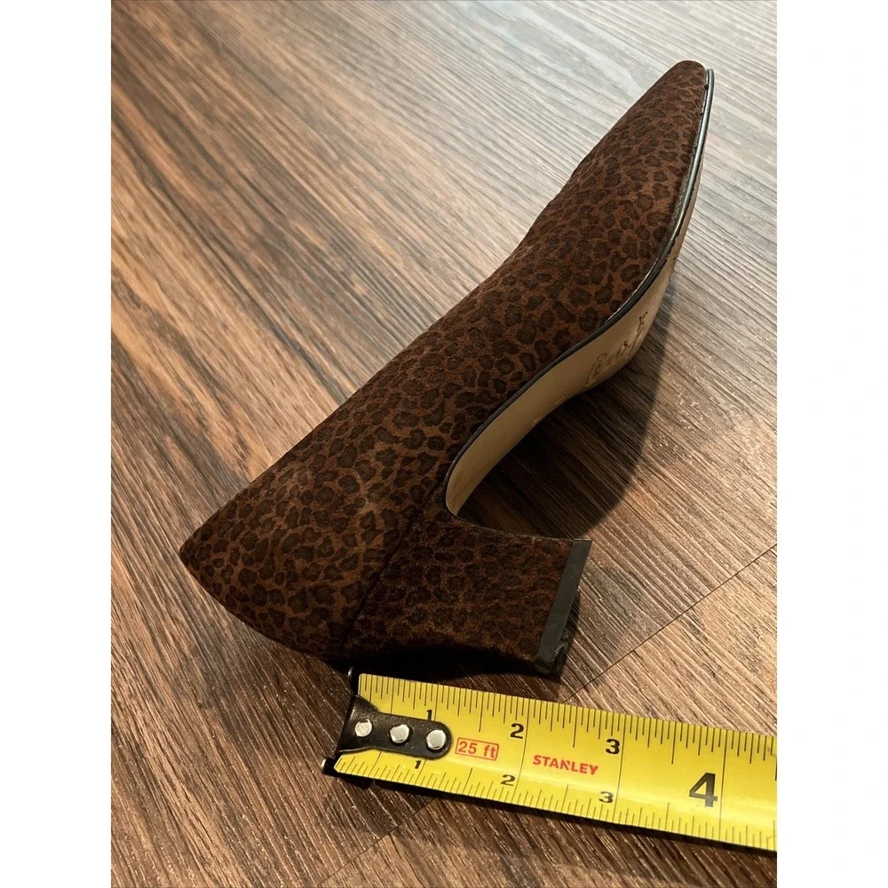 Sesto Meucci Florance Womens Heel Dress Shoes brown leopard sz 6 M US